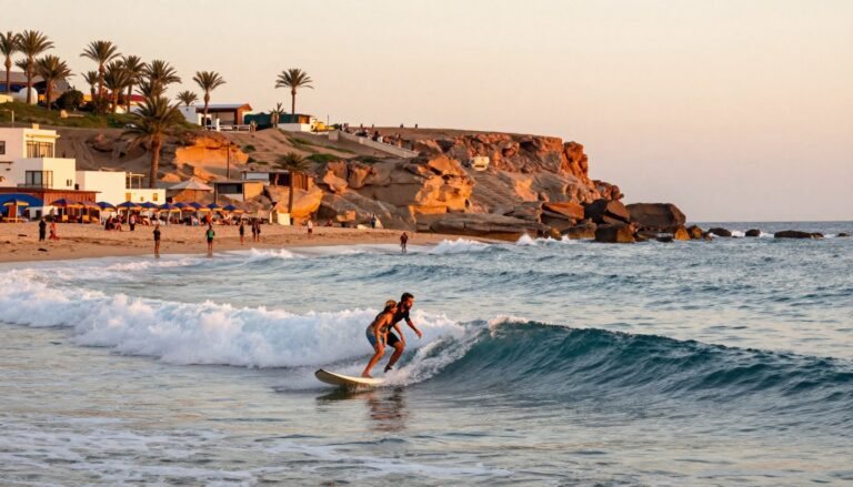 Surfing in Morocco