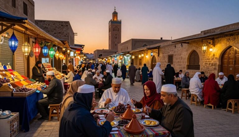 Morocco changes a lot during Ramadan, giving visitors a special view of its culture and daily life. Ramadan is a big Islamic holiday, celebrated by Muslims everywhere, including in Morocco. It's a big part of the local culture here.